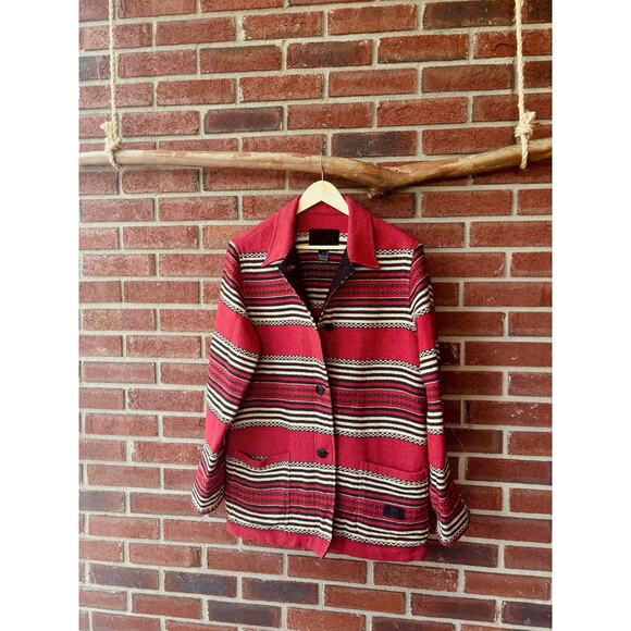 Vintage Ralph Lauren Safari Blanket Barn Jacket Size Large - Picture 1 of 6